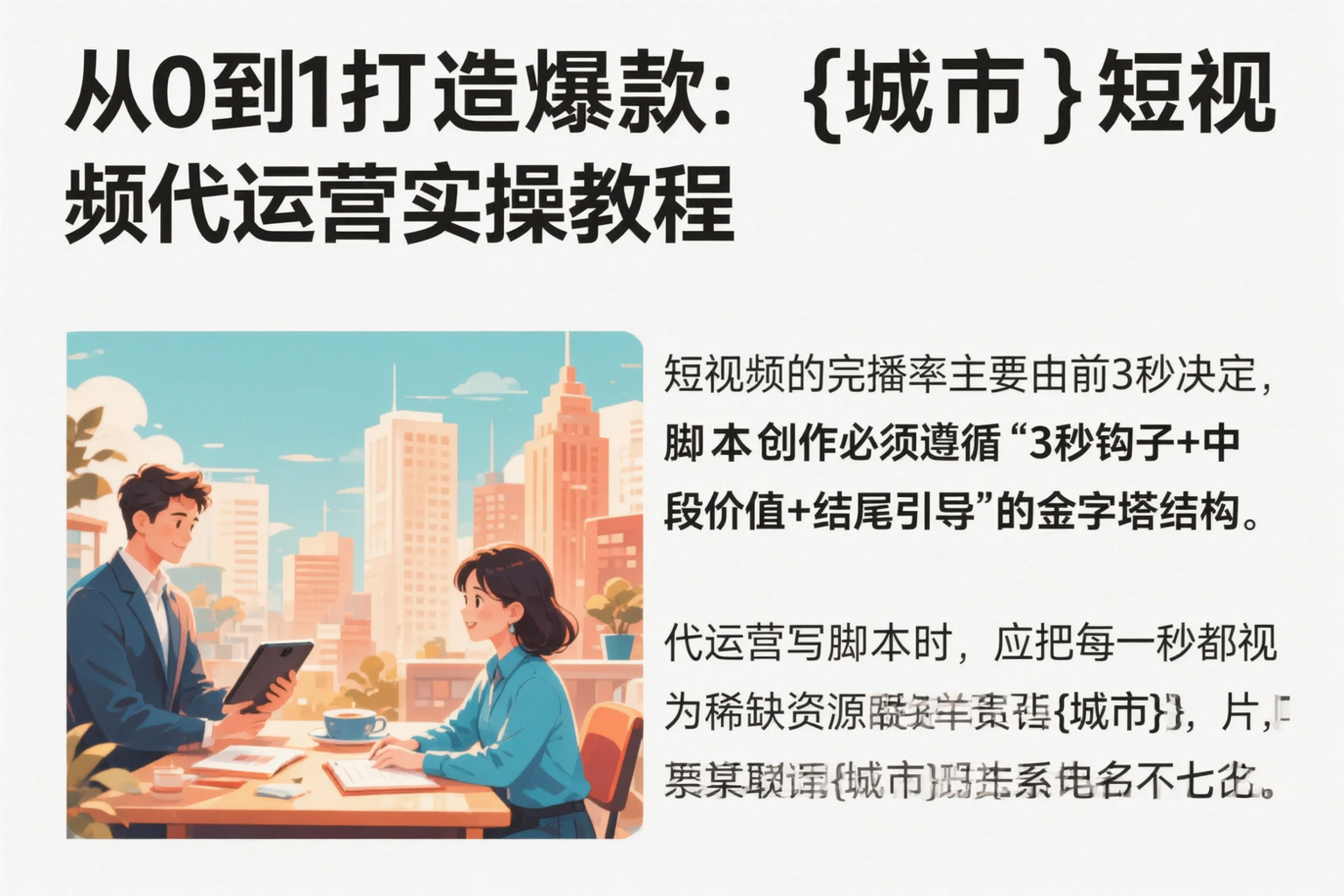 从0到1打造爆款：内江短视频代运营实操教程