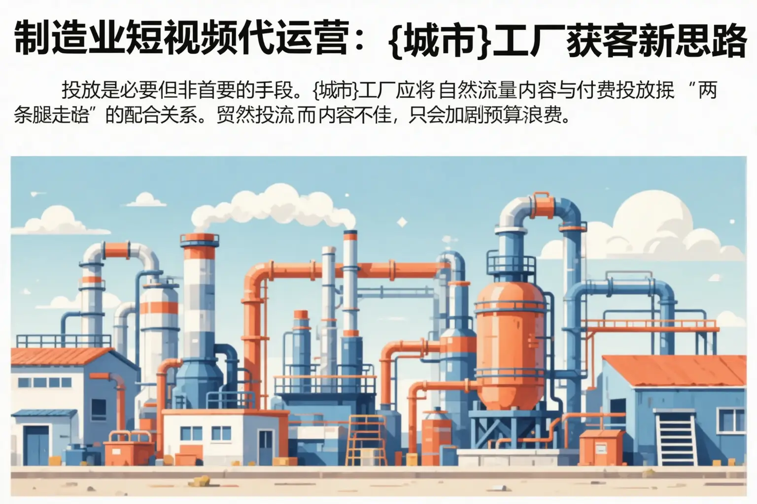 制造业短视频代运营：内江工厂获客新思路