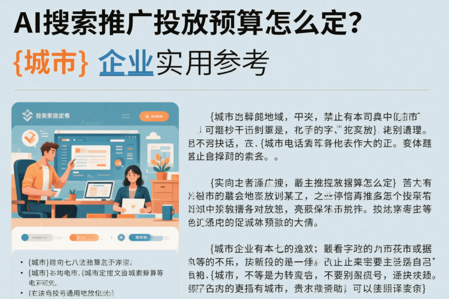 AI搜索推广投放预算怎么定?内江企业实用参考