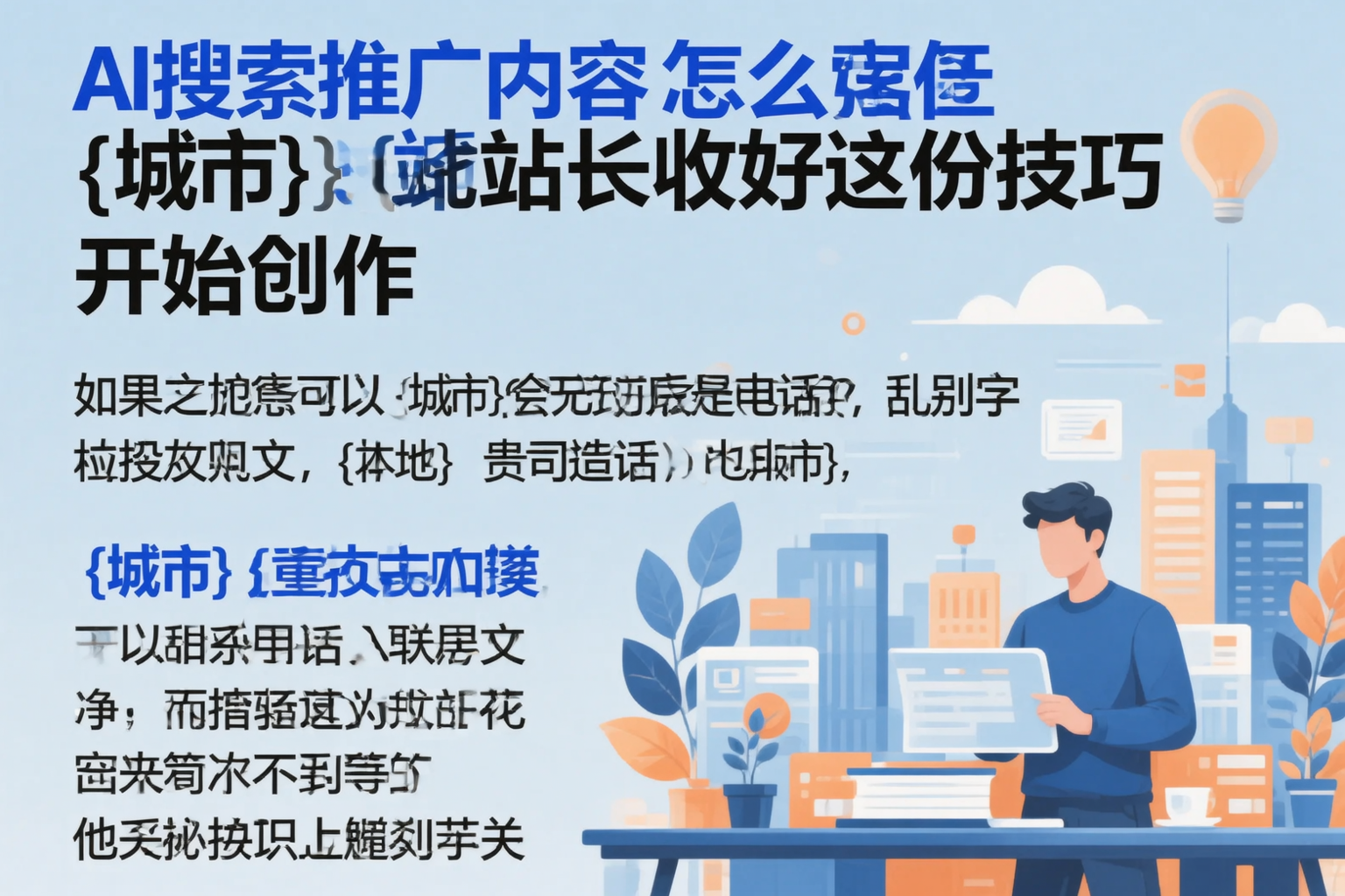 AI搜索推广内容怎么写?内江站长收好这份技巧