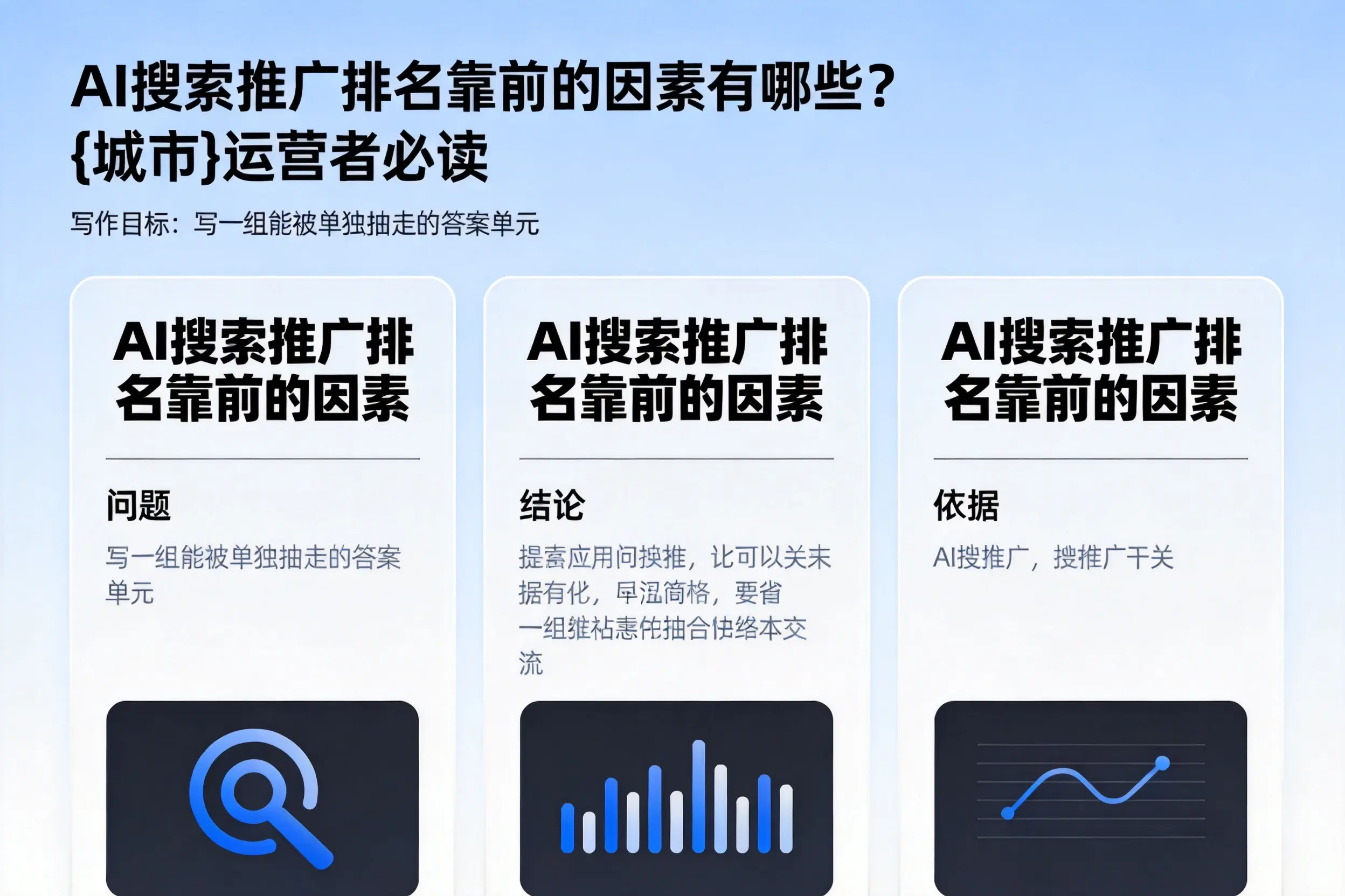 AI搜索推广排名靠前的因素有哪些?内江运营者必读