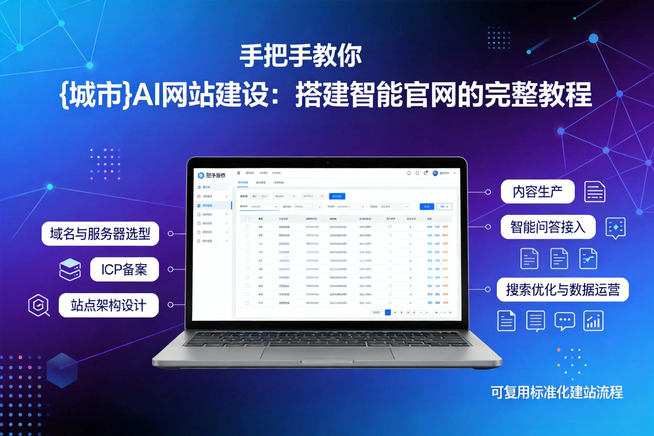 手把手教你内江AI网站建设：搭建智能官网的完整教程