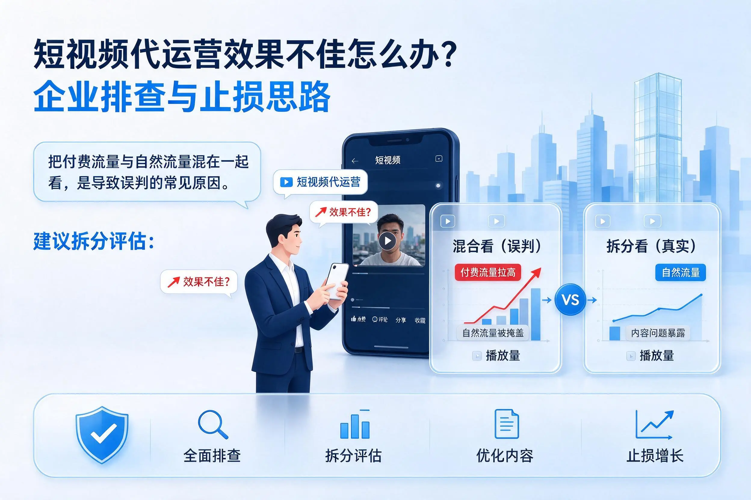 短视频代运营效果不佳怎么办?内江企业排查与止损思路
