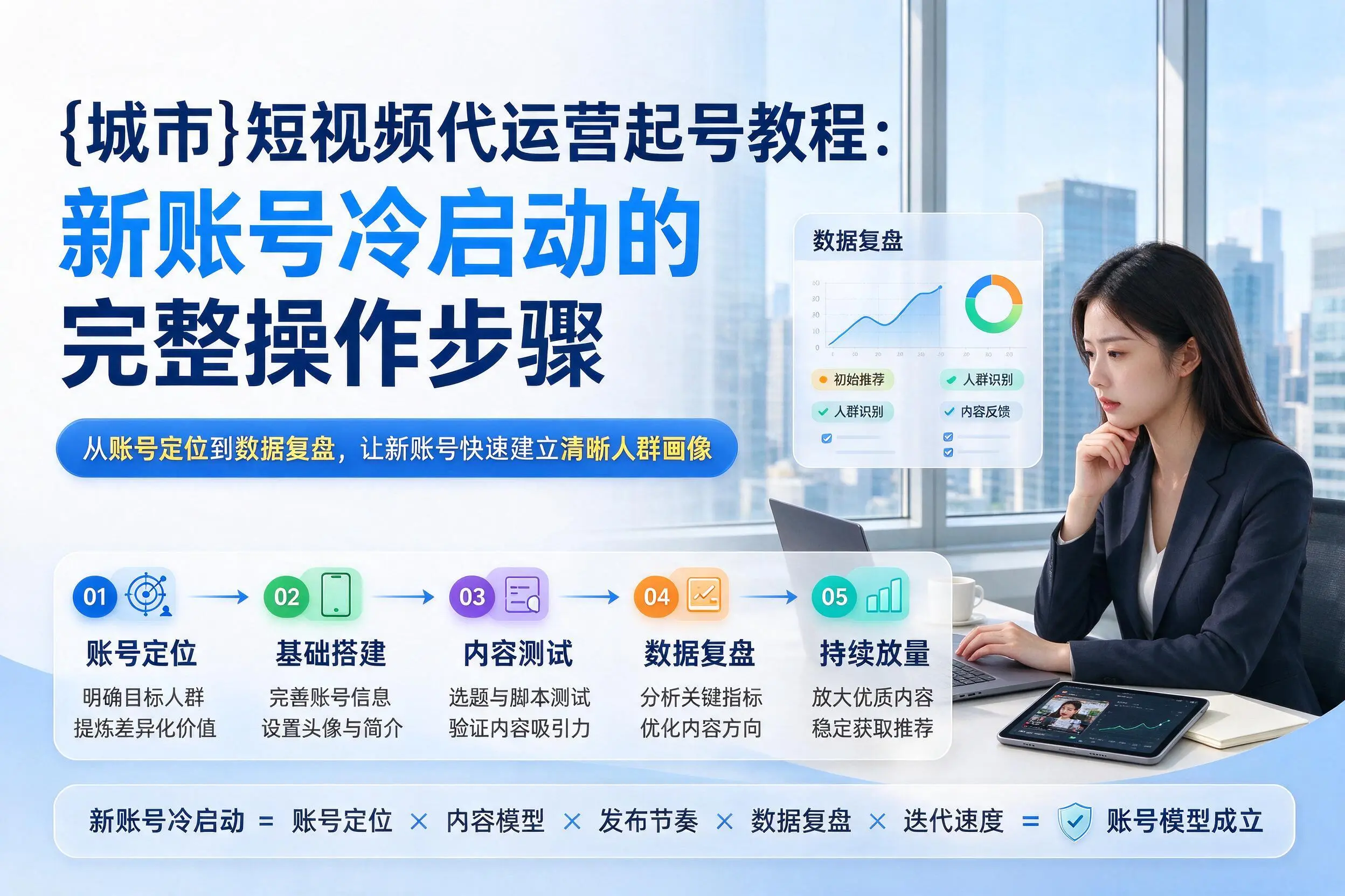 内江短视频代运营起号教程:新账号冷启动的完整操作步骤