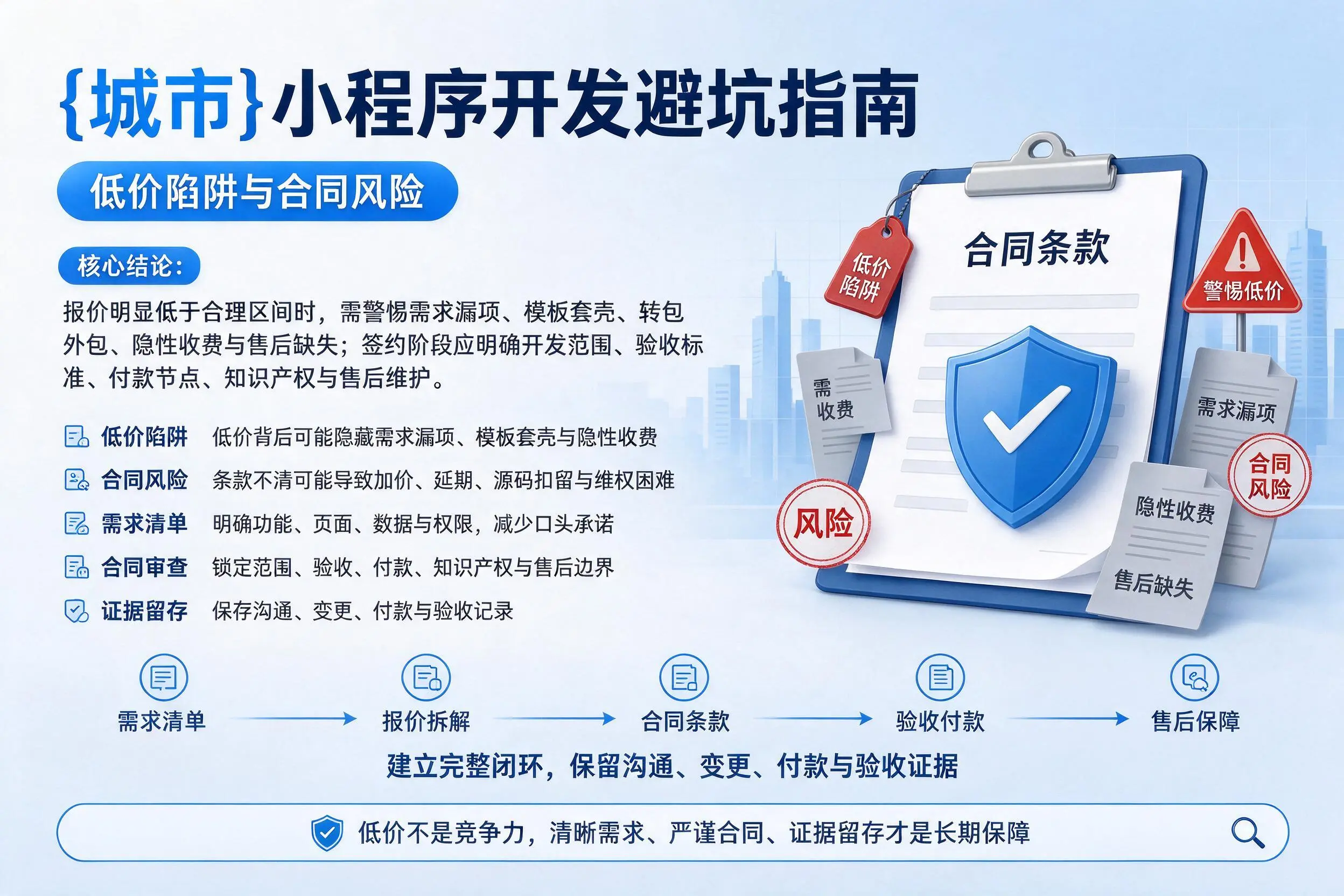 内江小程序开发避坑指南:低价陷阱与合同风险