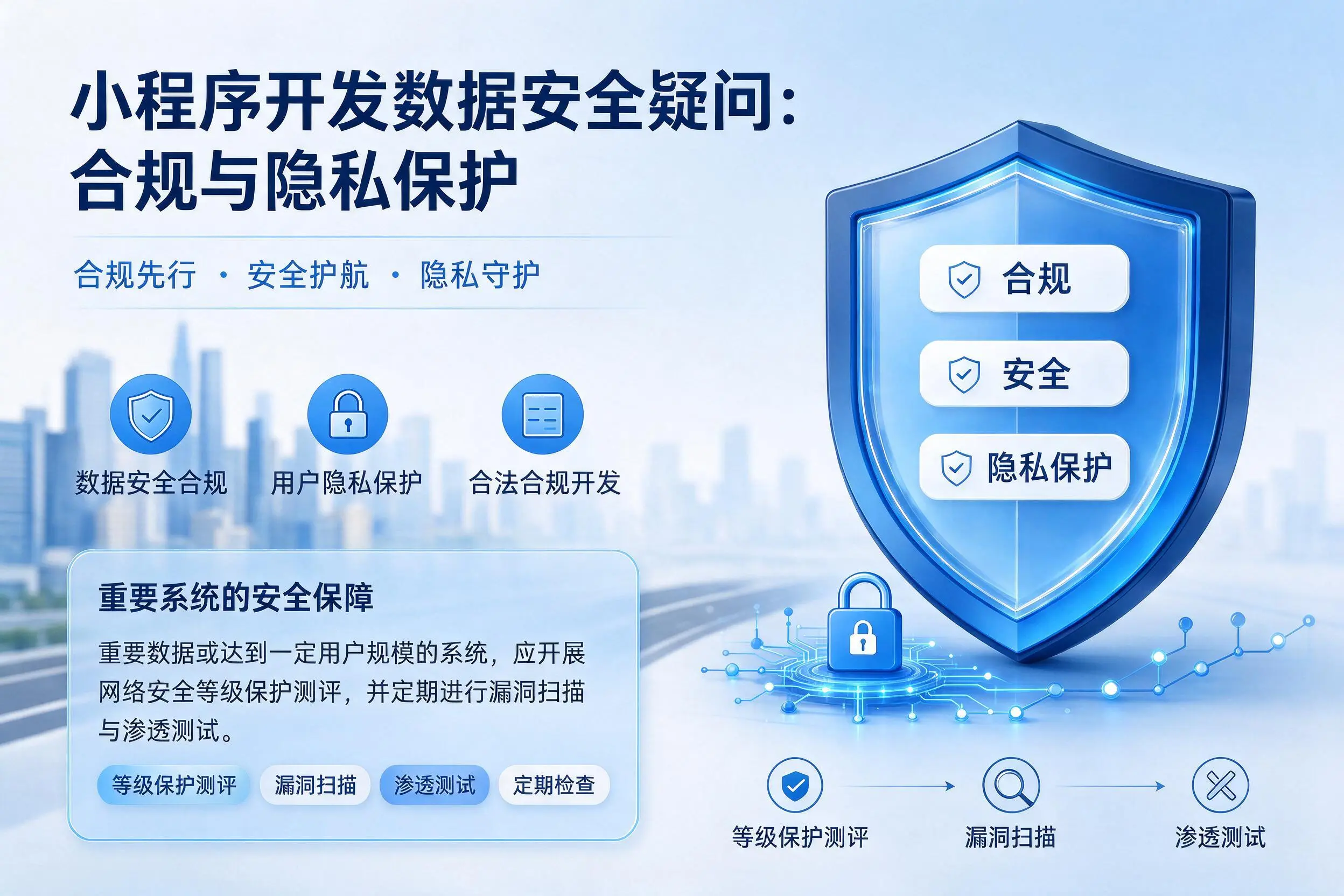 内江小程序开发数据安全疑问:合规与隐私保护