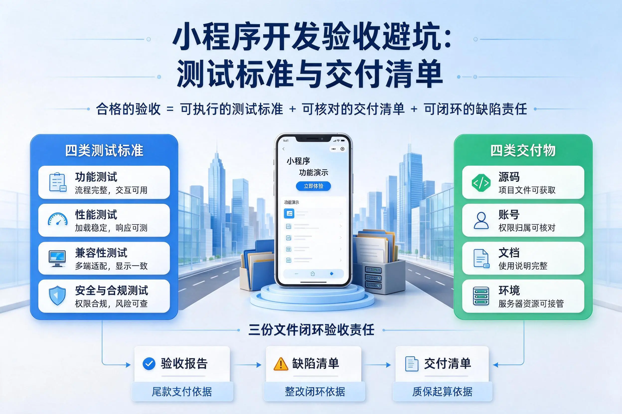 内江小程序开发验收避坑：测试标准与交付清单