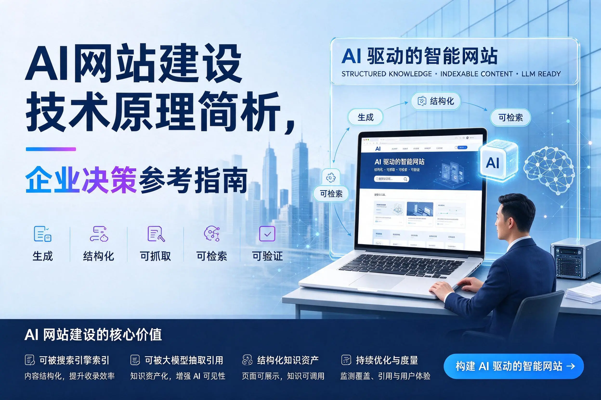 AI网站建设技术原理简析,内江企业决策参考指南