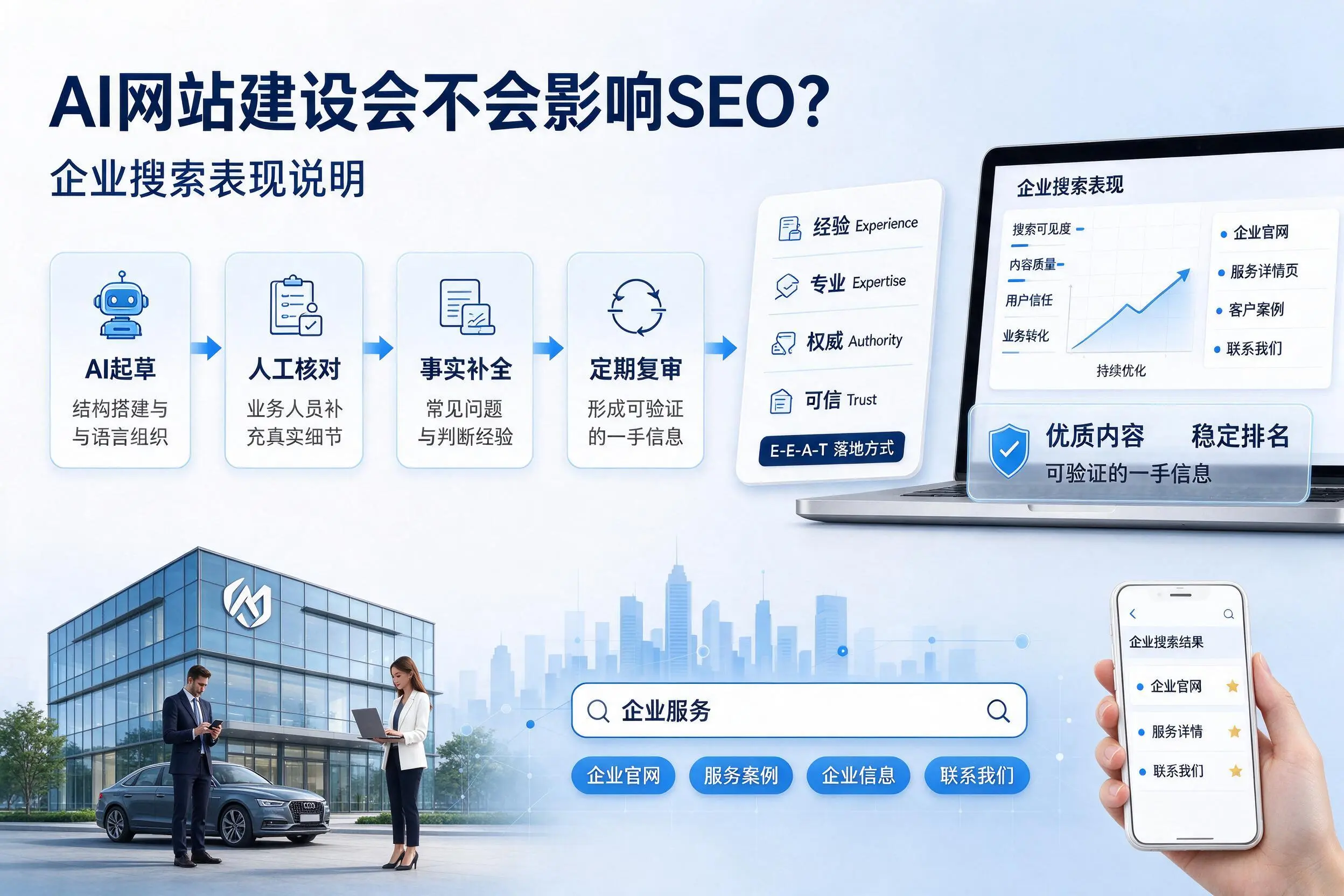 AI网站建设会不会影响SEO?内江企业搜索表现说明