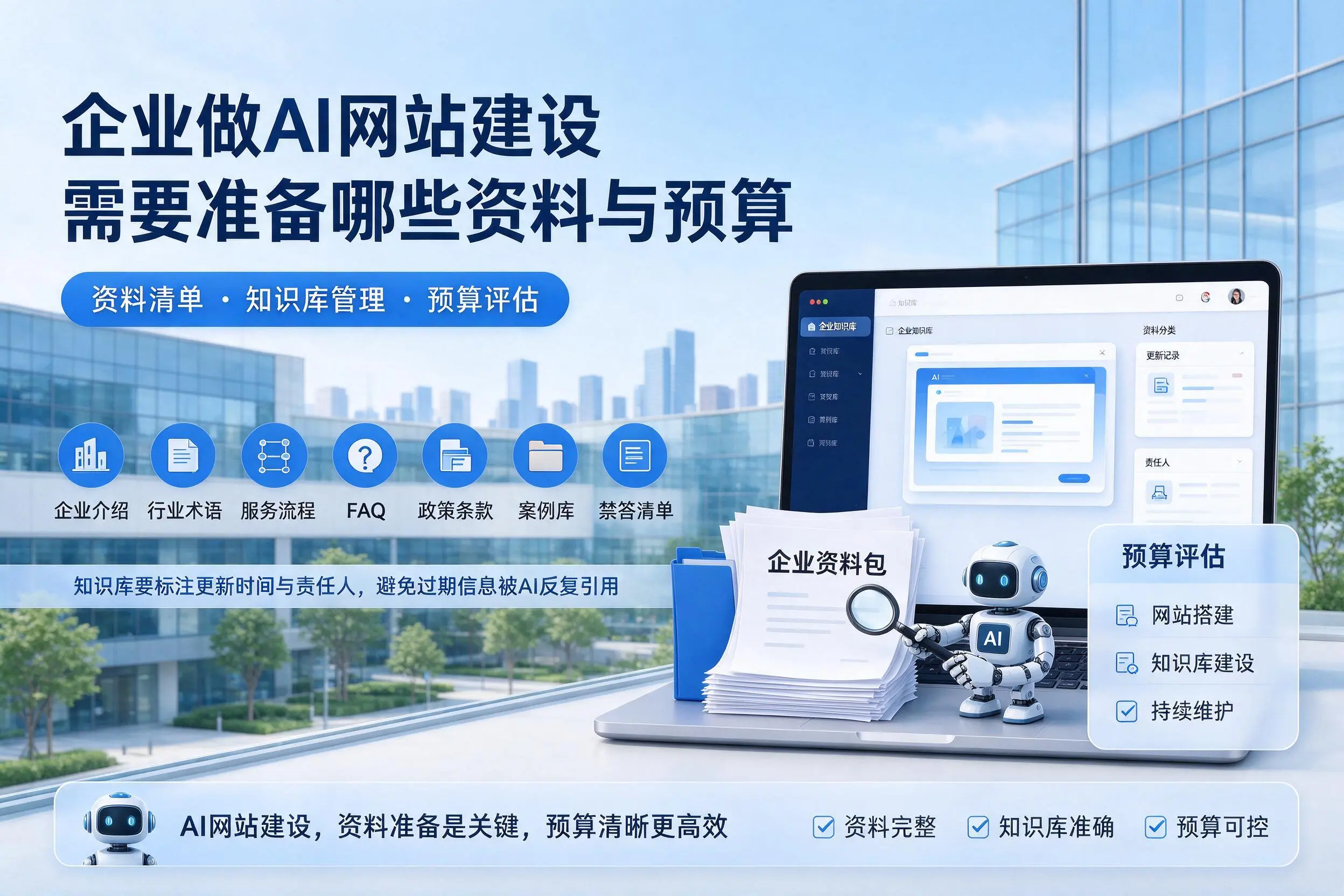 内江企业做AI网站建设需要准备哪些资料与预算