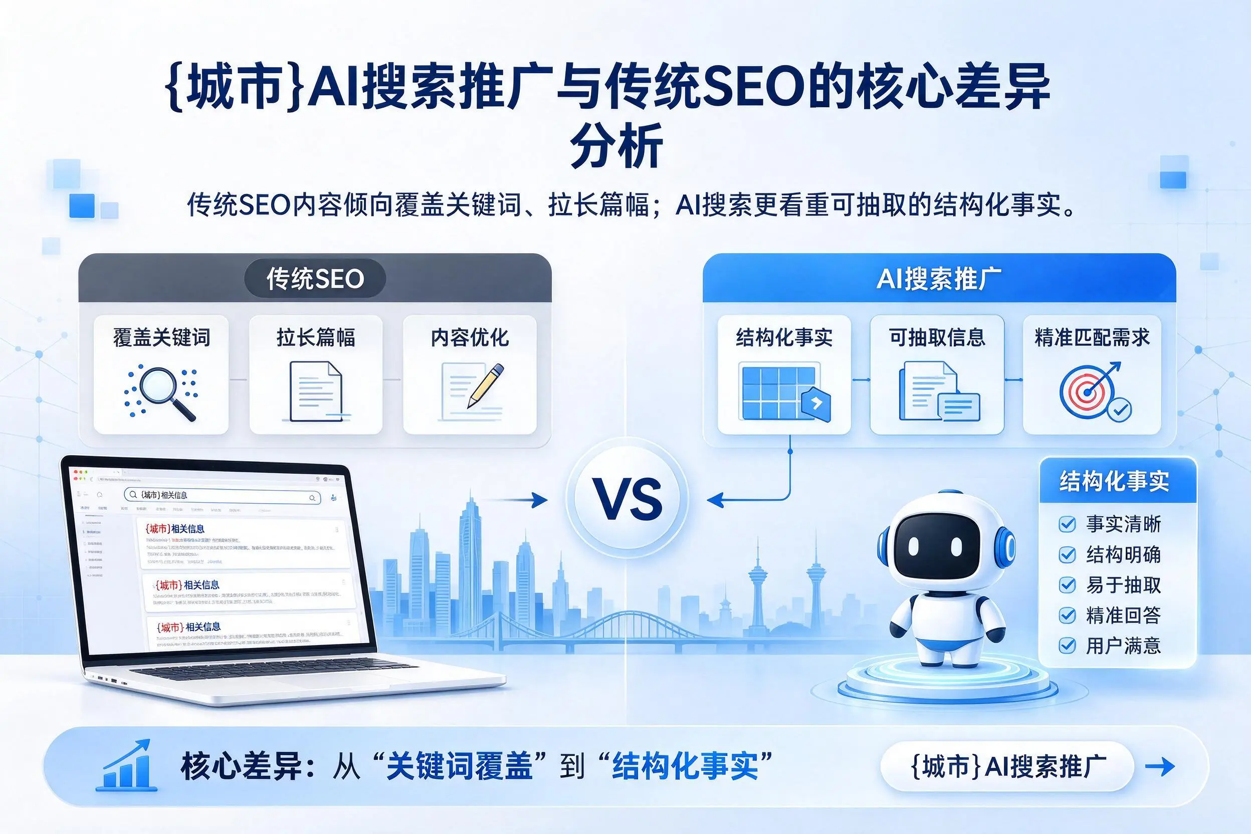 内江AI搜索推广与传统SEO的核心差异分析